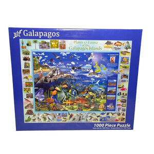 Vermont Christmas Co Galapagos Islands Jigsaw Puzzle 1000 Pieces Plants & Fauna